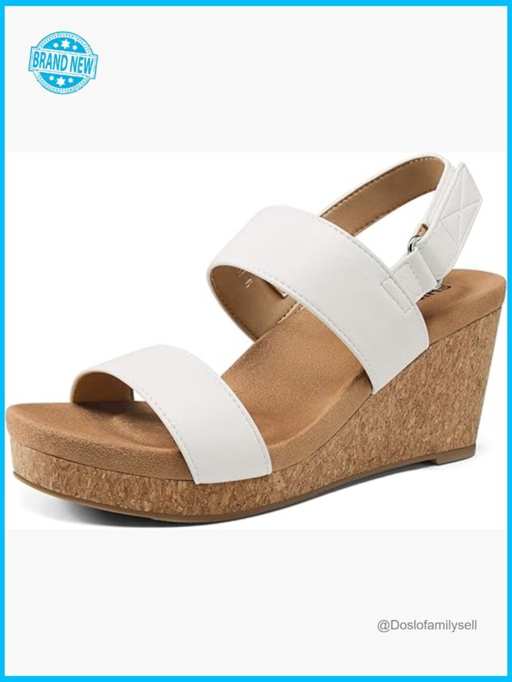 Wedge Sandals Platform Cork Arch Support Ankle Strap Comfort Casual Shoes